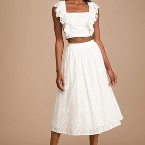 White 2 Piece Dress